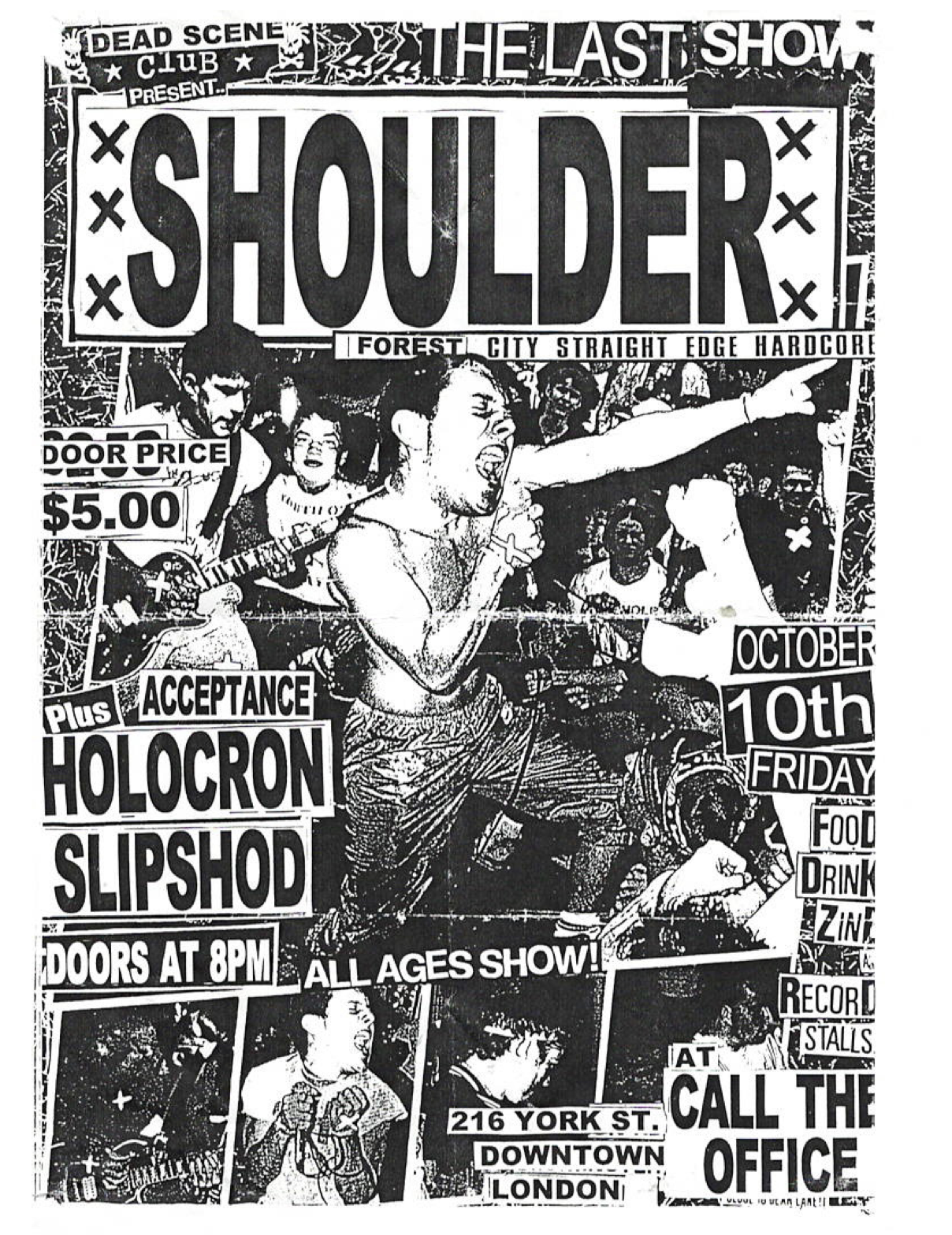   Image: This show poster for a local band from back then gives you an idea of the vibe. ;)  