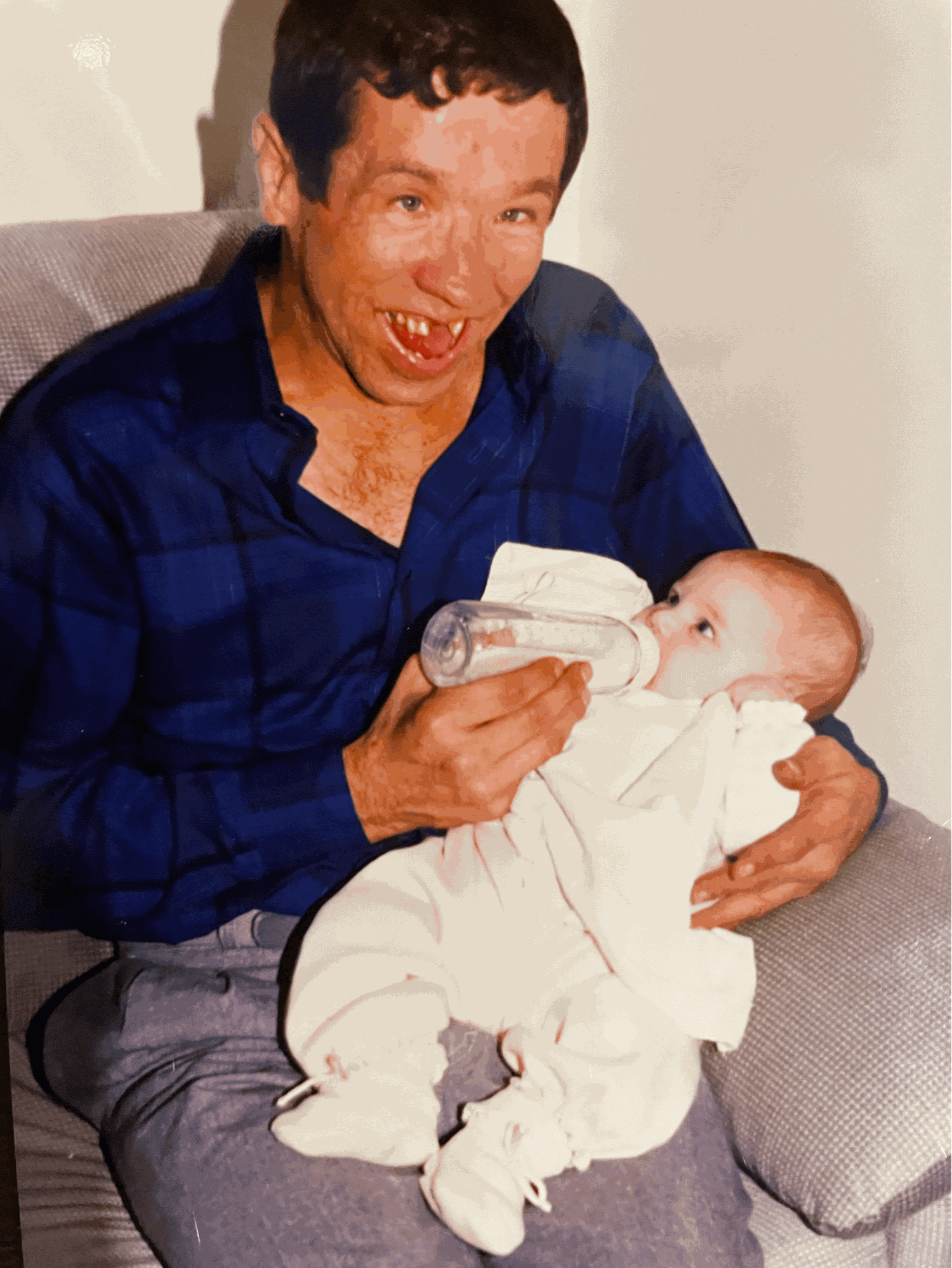   Image: Jimmy, feeding one of my baby cousins back in the day.  